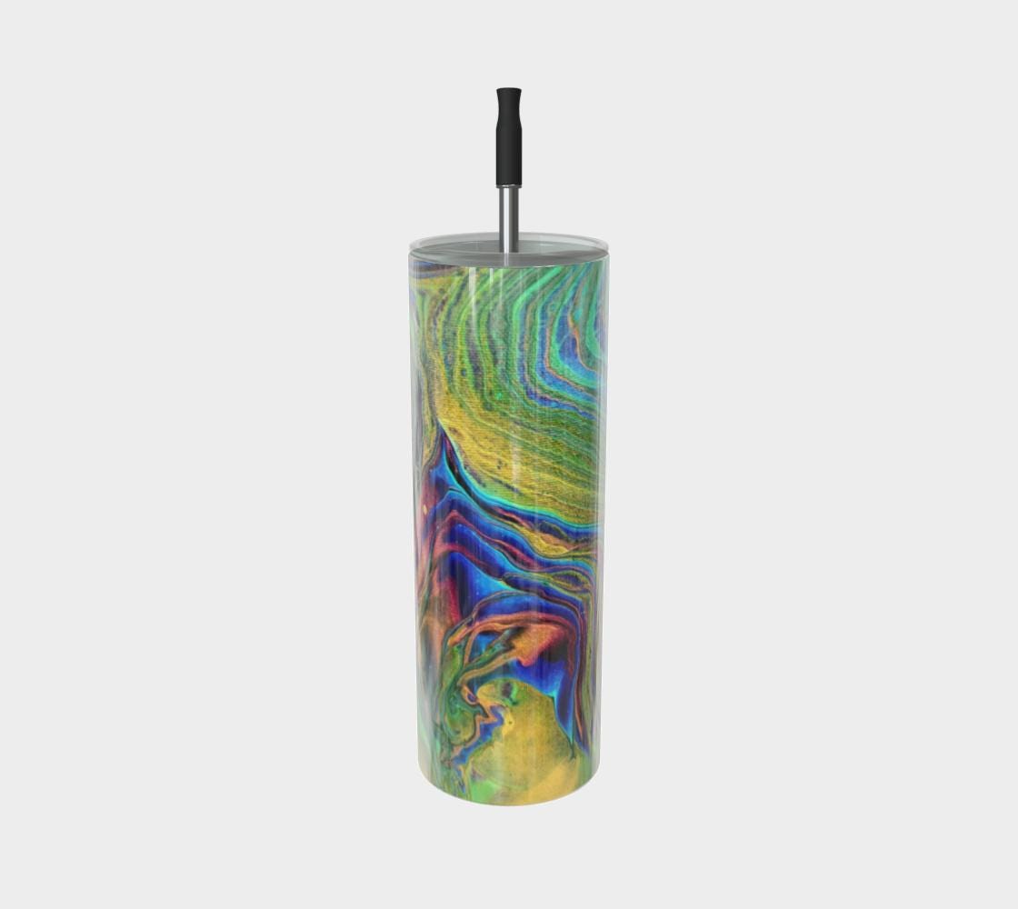 Peacock Swirl Stainless Steel Tumbler