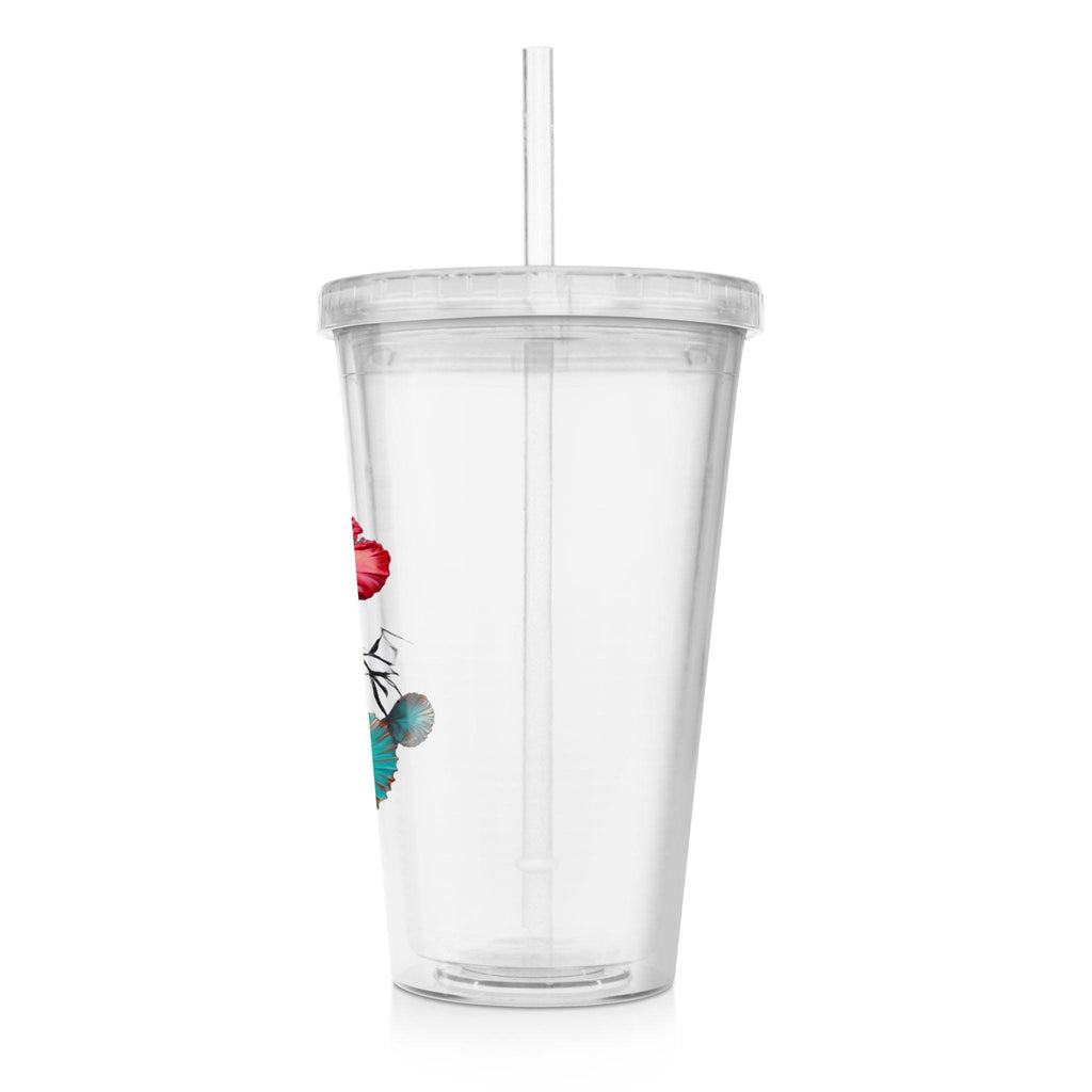 Hearts Grow Fonder - Clear Acrylic Tumbler w/Straw & Lid