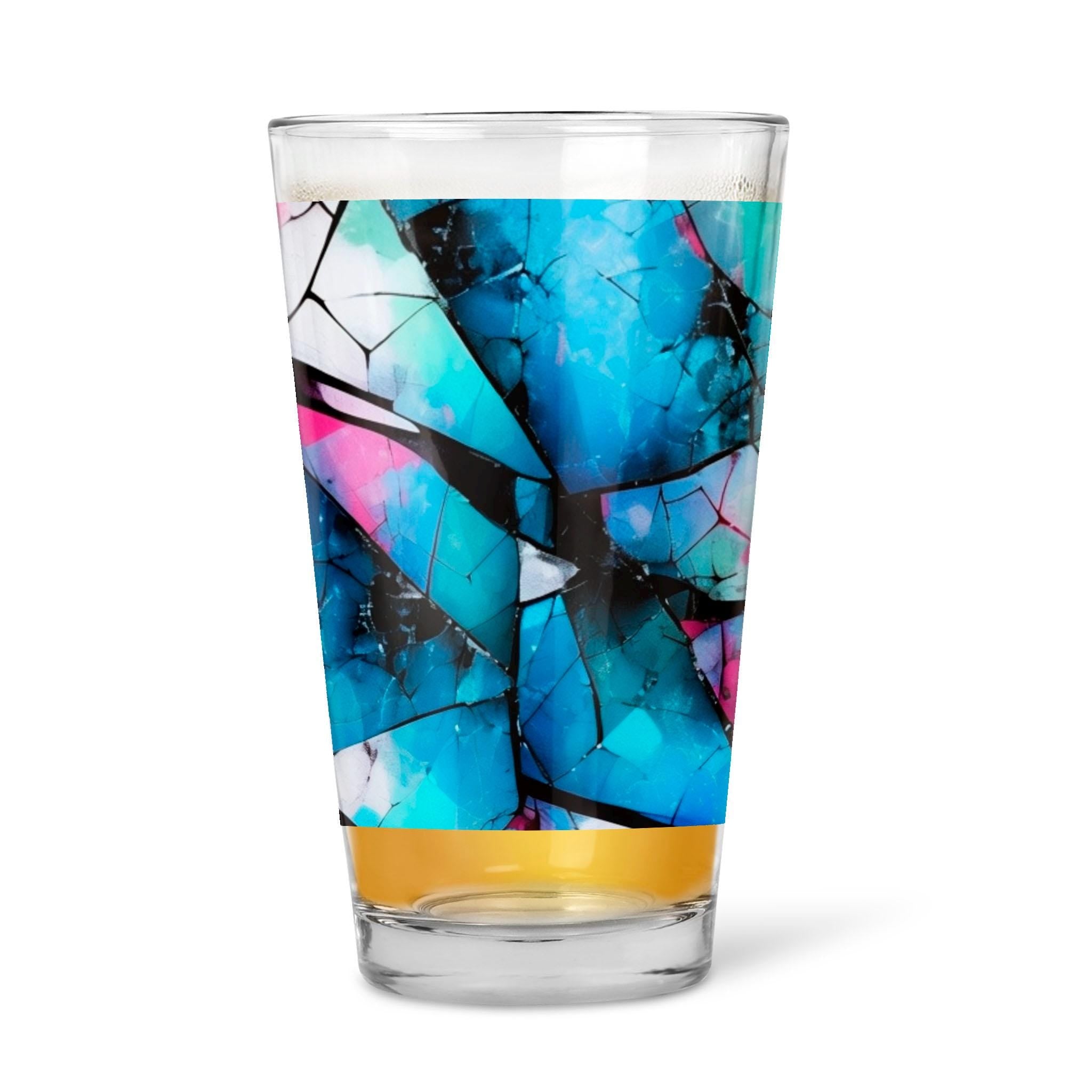 Mystical Mosaic - 16oz Pint Beer Glass