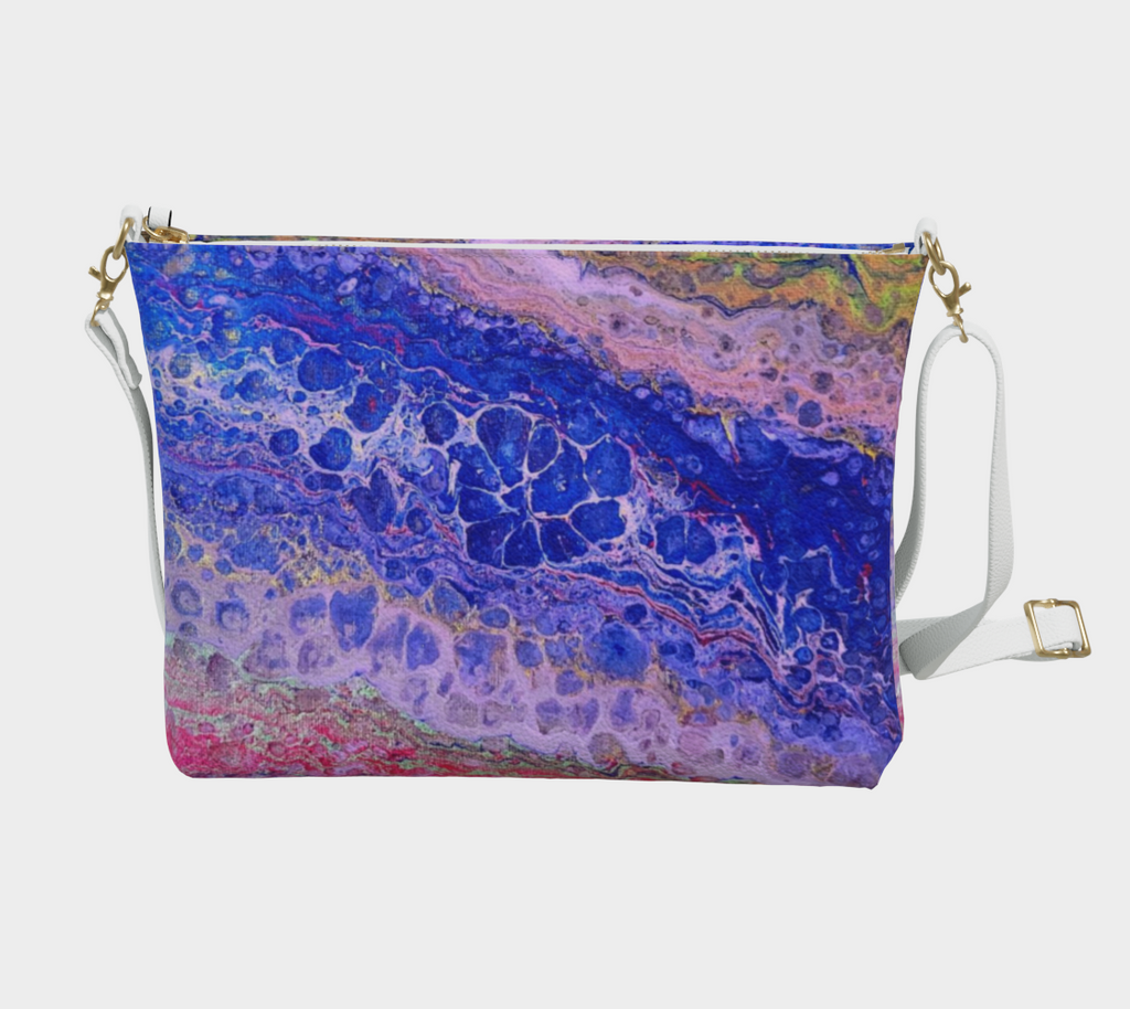 Tie Dye Delight- Vegan Leather Crossbody Purse