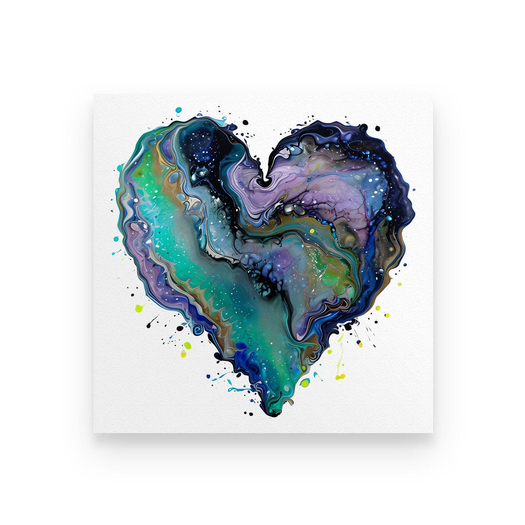 Fluid Art Heart (1) - Rolled Fine Art Print