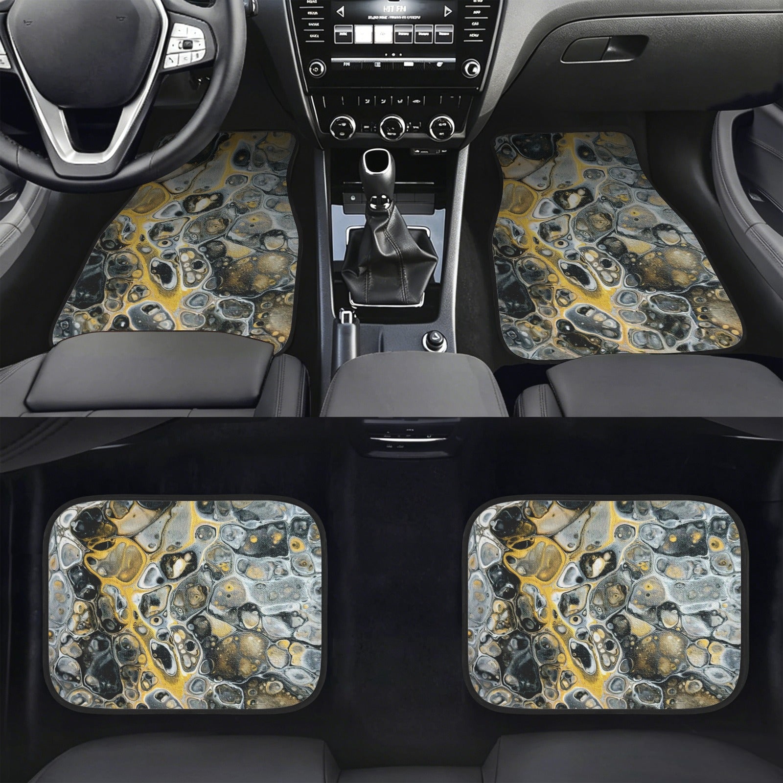 Stone Art 4-Piece Car Floor Mats