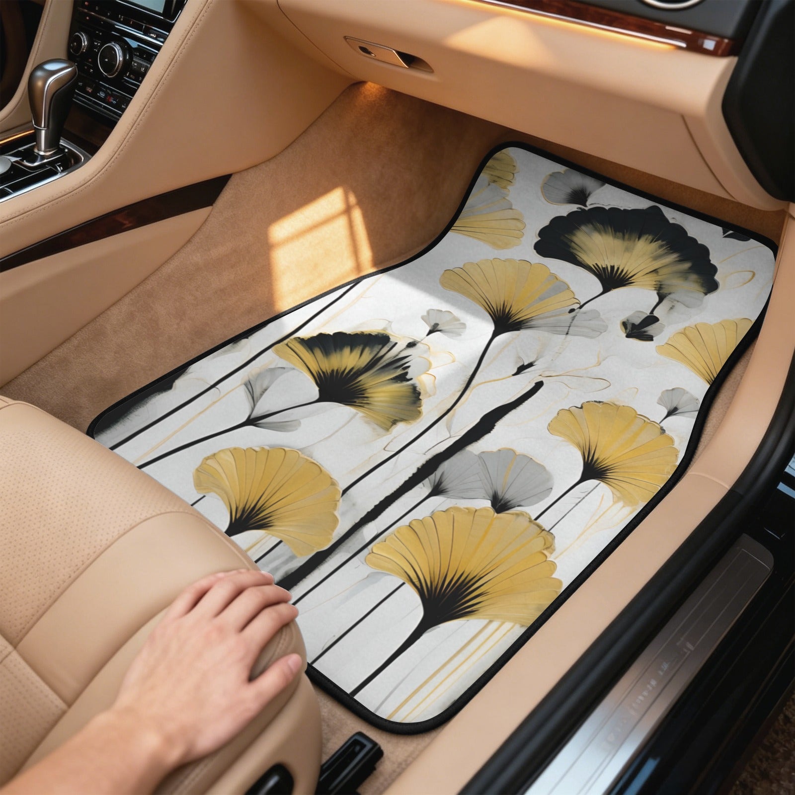 Golden Ginkgo 4-Piece Car Floor Mats