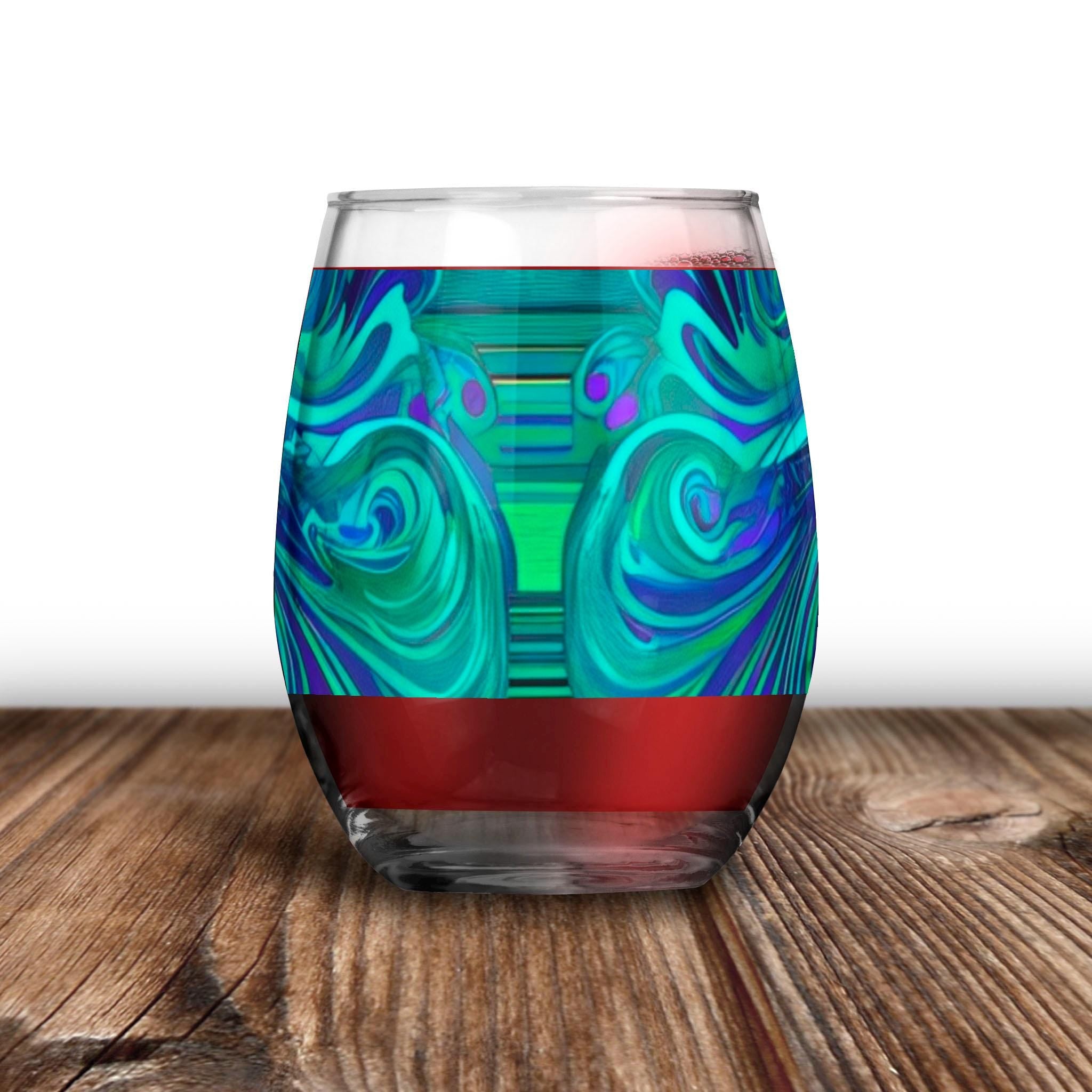 Dreamy Spirals - Wine Glass