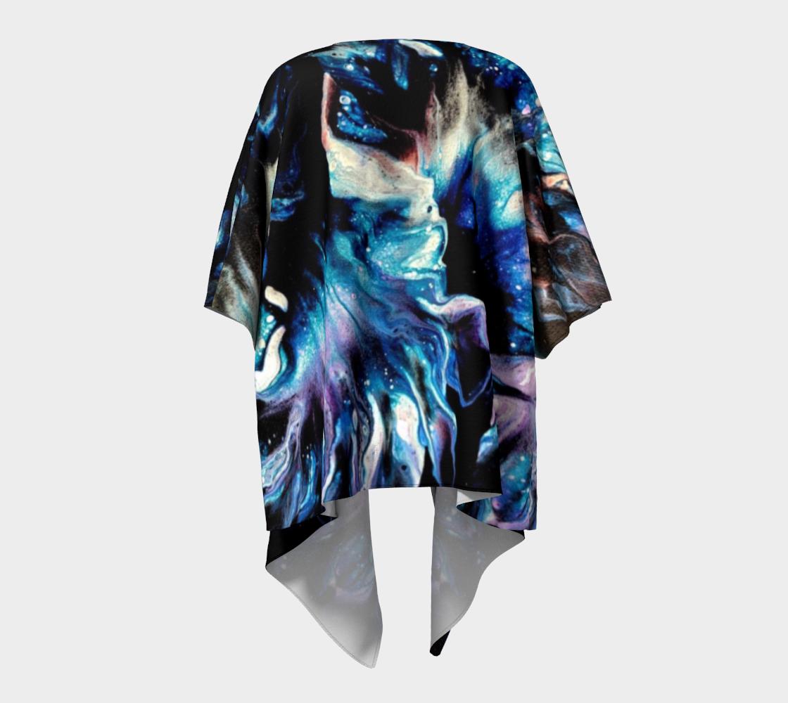 Teal Delight Draped Kimono
