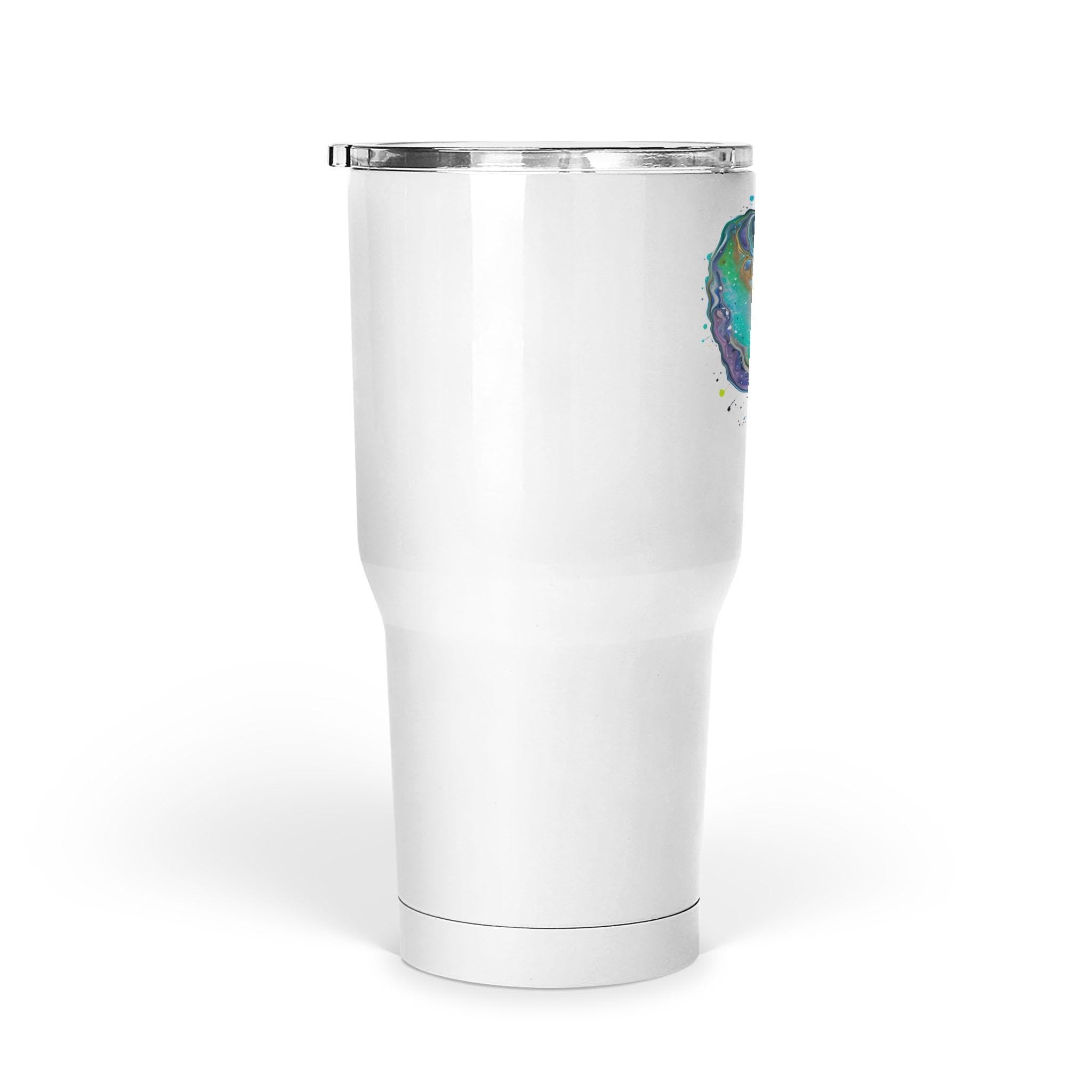 Fluid Art Heart - Large Tumbler