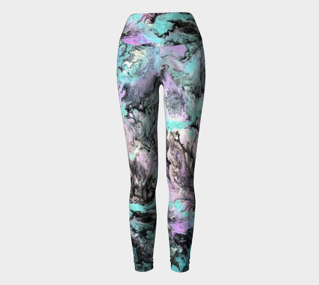 Turquoise Splash - Yoga Leggings