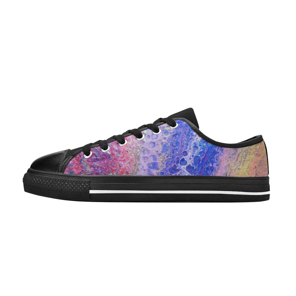 Tie-Dye Delight - Women's Classic Canvas Shoes