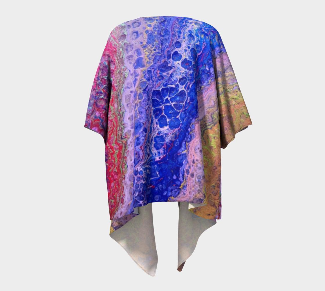 Tie Dye Delight Draped Kimono