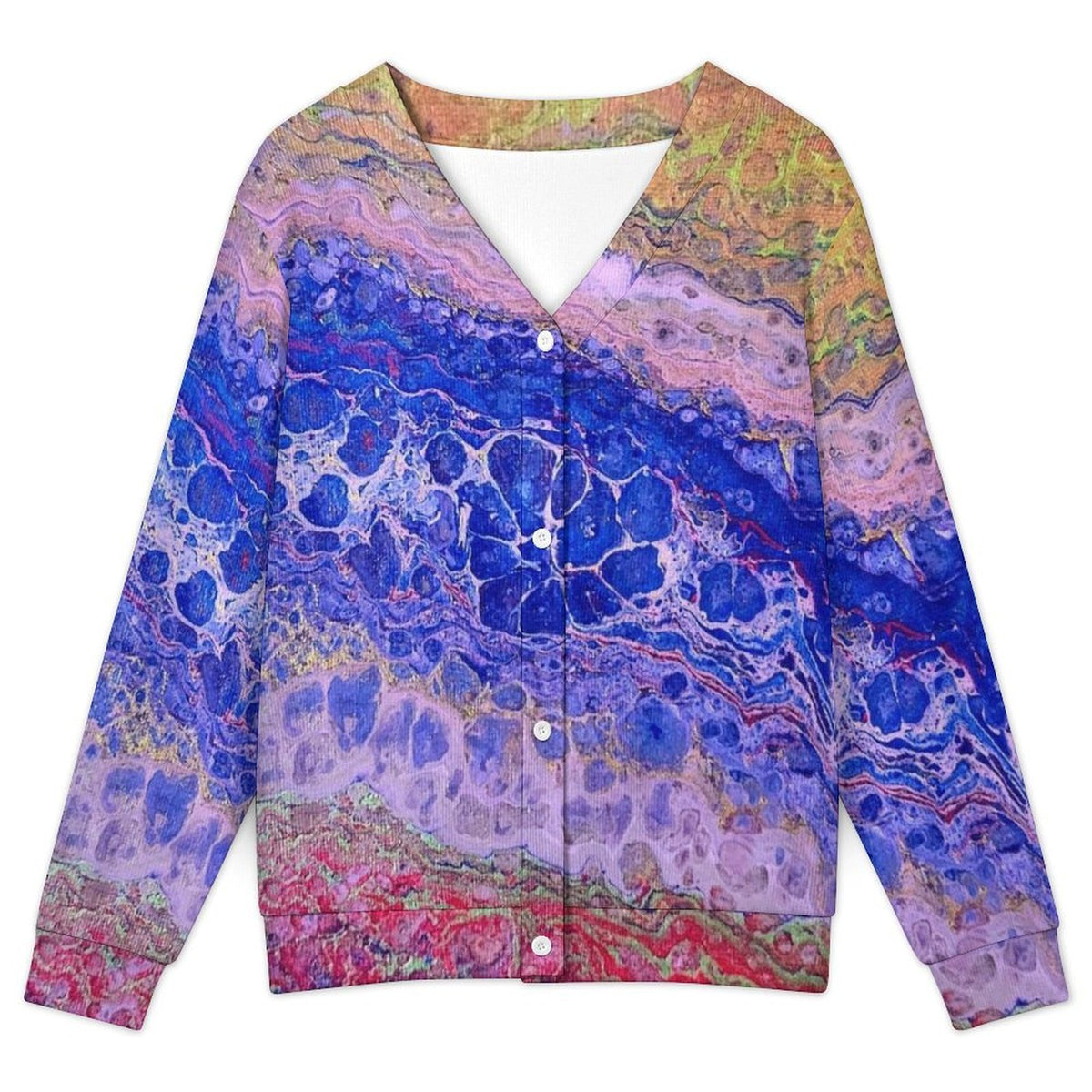 Tie-Dye Delight - Women's Cardigan