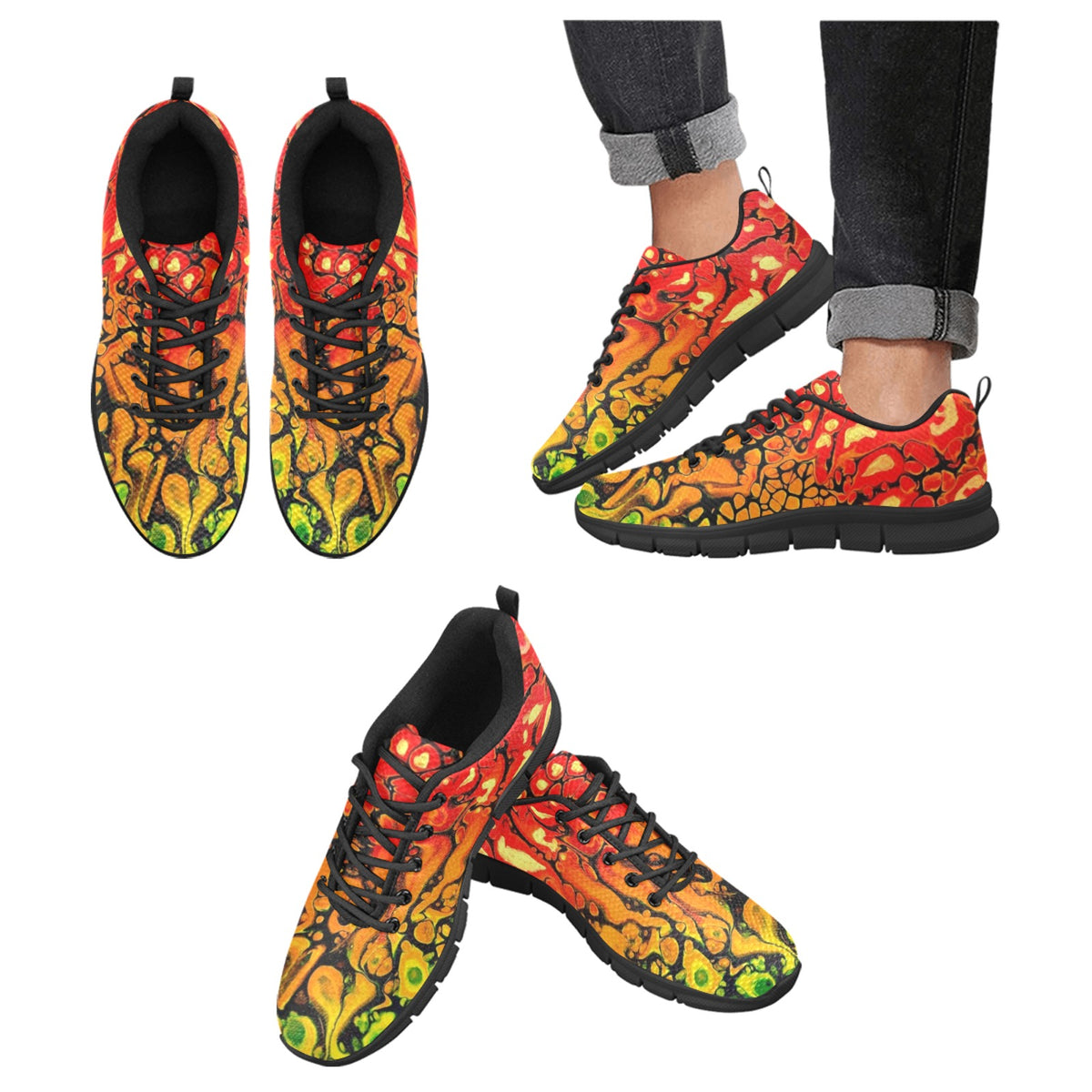 Fire - Men's Breathable Running Shoes