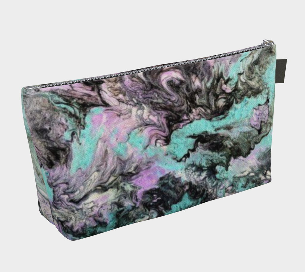 Turquoise Splash- Makeup Bag
