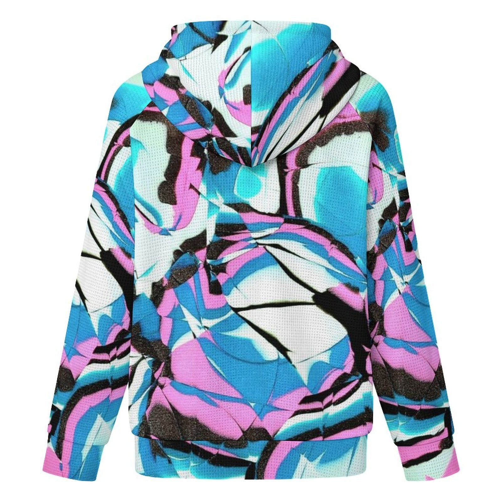 Glow Party - Women's Full-zip Hoodie with Drawstring
