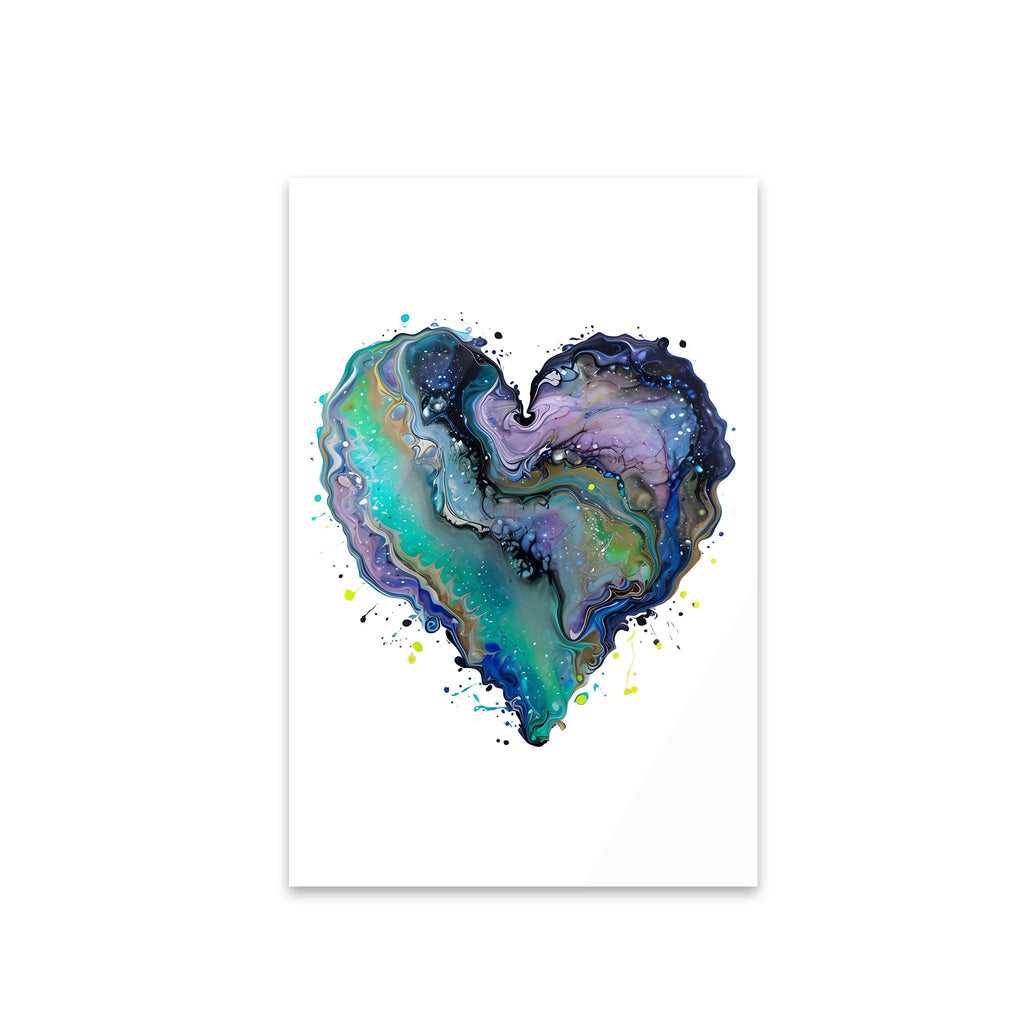 Fluid Art Heart (1) - Acrylic Print