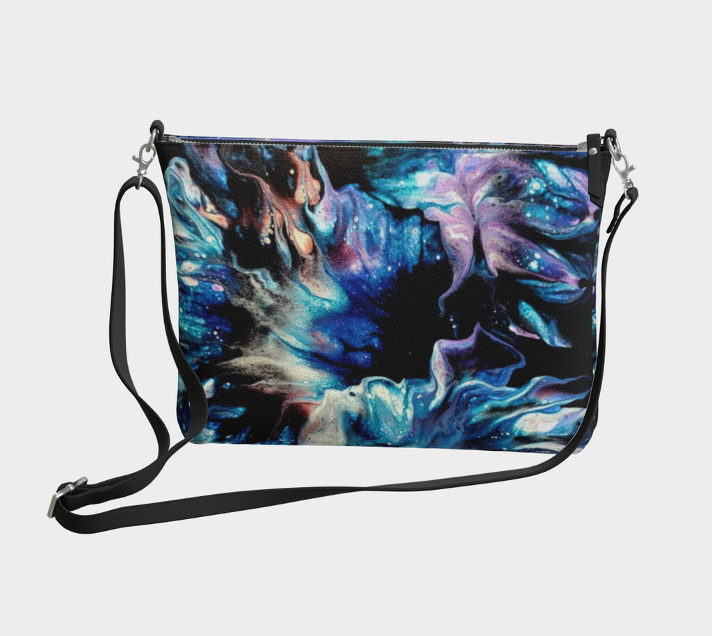Teal Delight- Vegan Leather Crossbody Purse