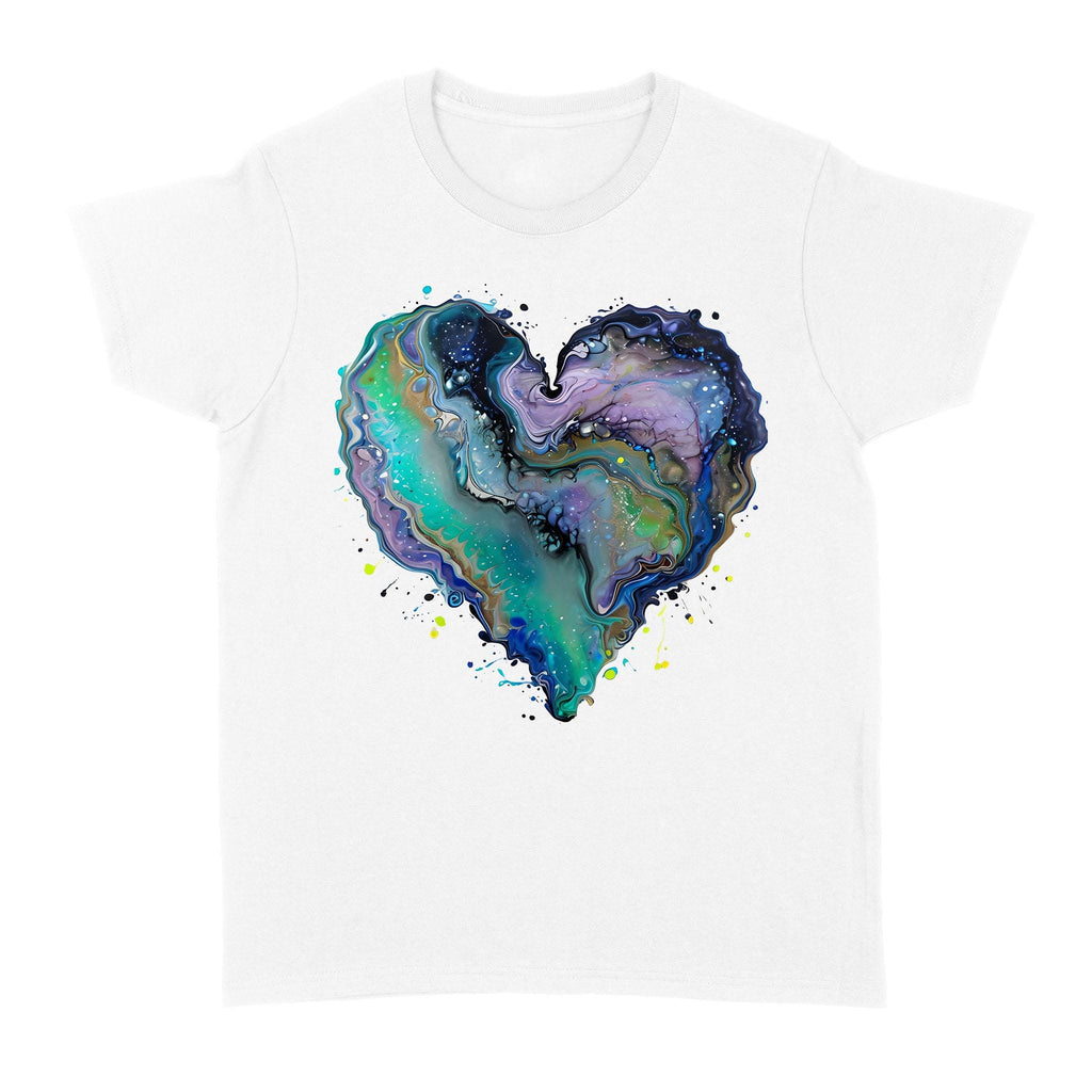 Fluid Art Heart (1) - Standard Women's T-shirt