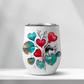 Hearts Grow Fonder - Edge-to-Edge Wine Tumbler