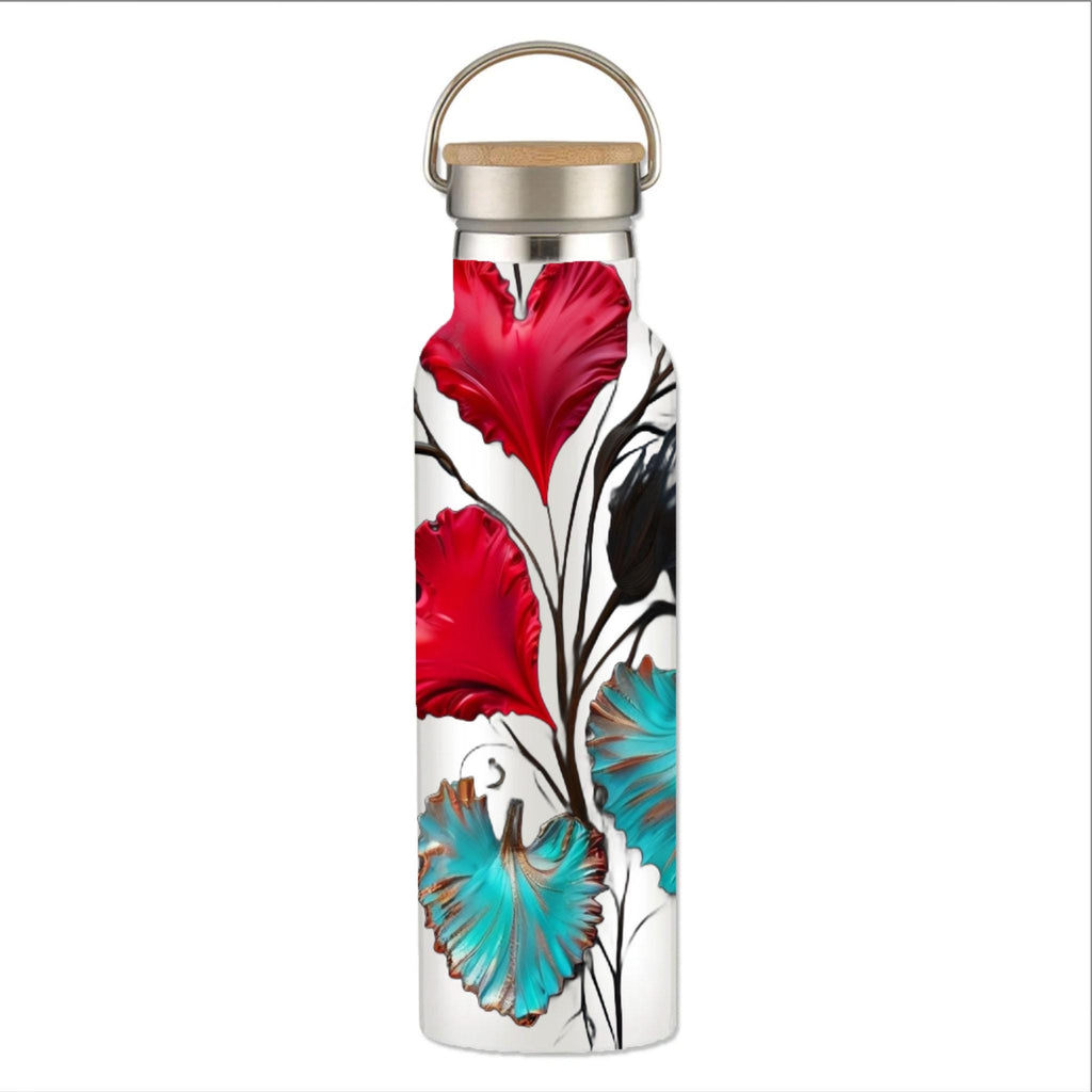 Hearts Grow Fonder - Stainless Steel Water Bottle with Bamboo Lid