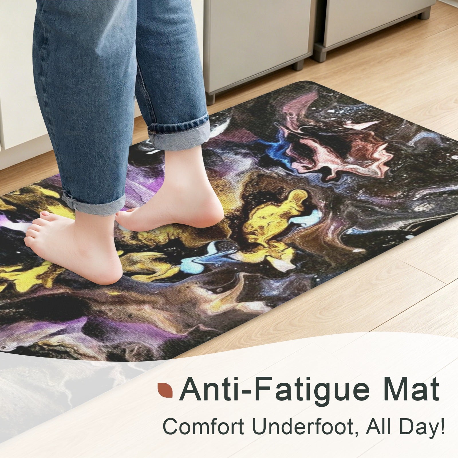Seline PVC Anti-Fatigue Kitchen Mat 48x24inch