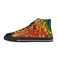 Fire - Men's Classic High-Top Canvas Shoes