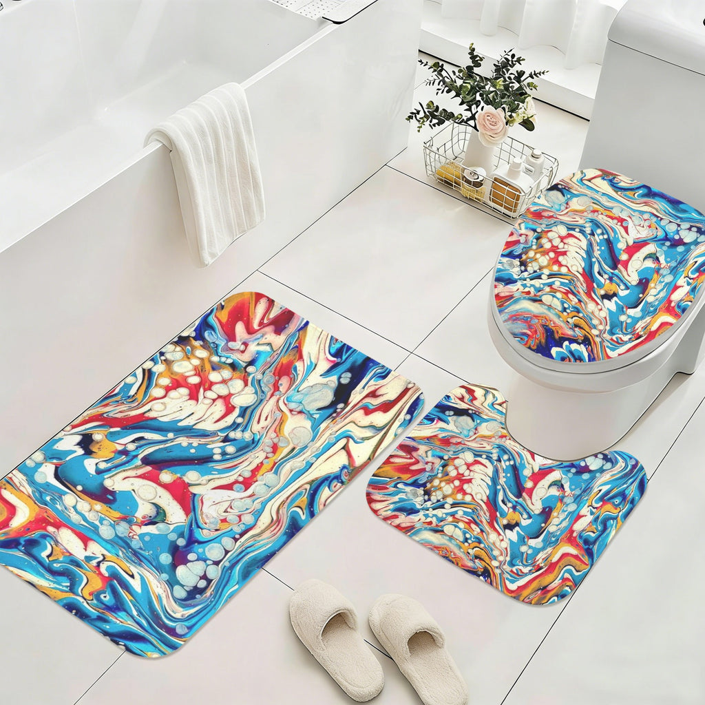 Color Me Happy 3-Piece Bathroom Rug Set