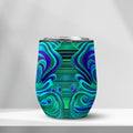 Dreamy Spirals - Edge-to-Edge Wine Tumbler