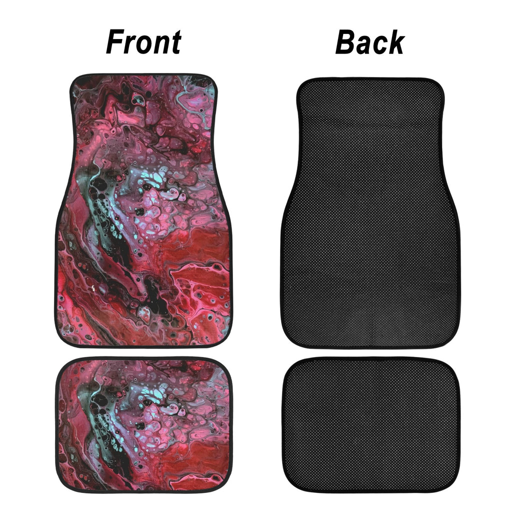 Deep Magenta 4-Piece Car Floor Mats