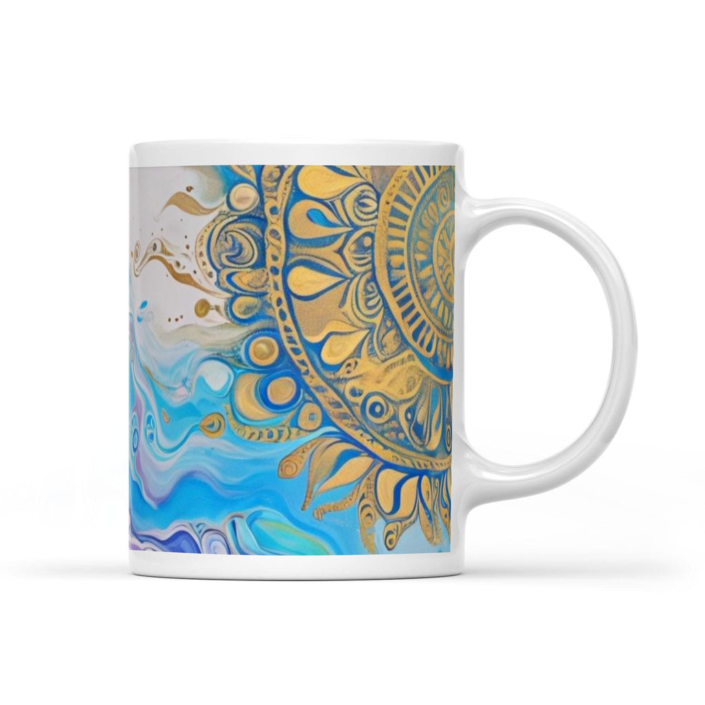 Mandala Sun - White Mug