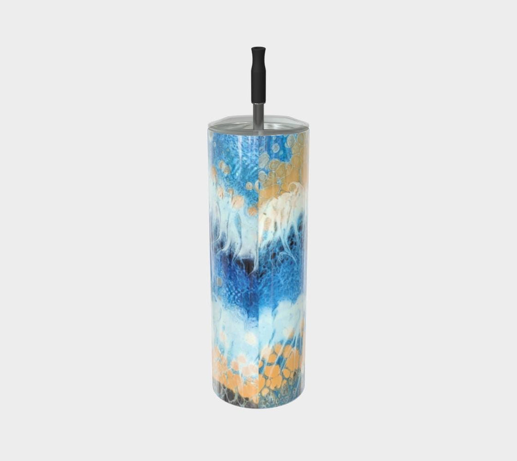 Skipping Waves Stainless Steel Tumbler