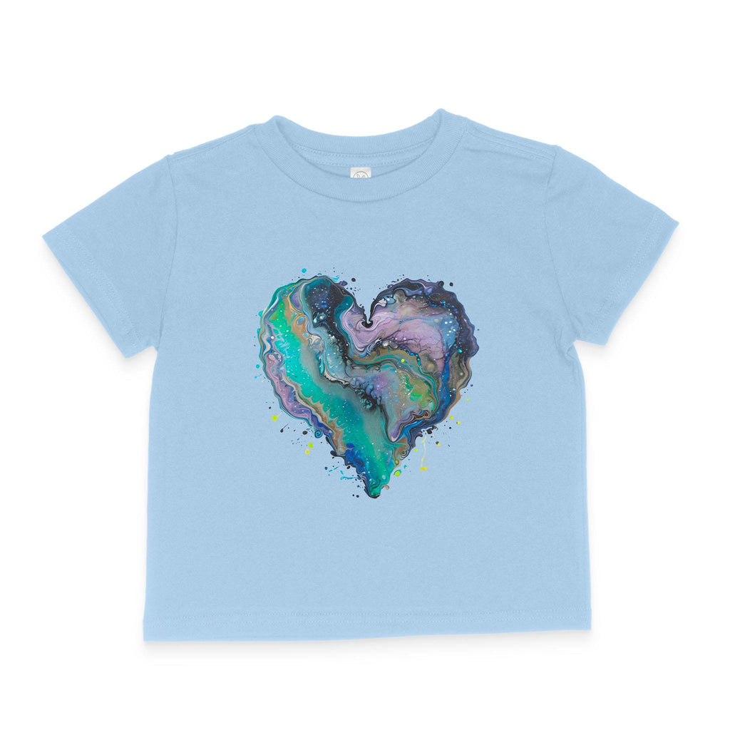 Fluid Art Heart (1) - Toddler T-Shirt