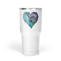 Fluid Art Heart - Large Tumbler
