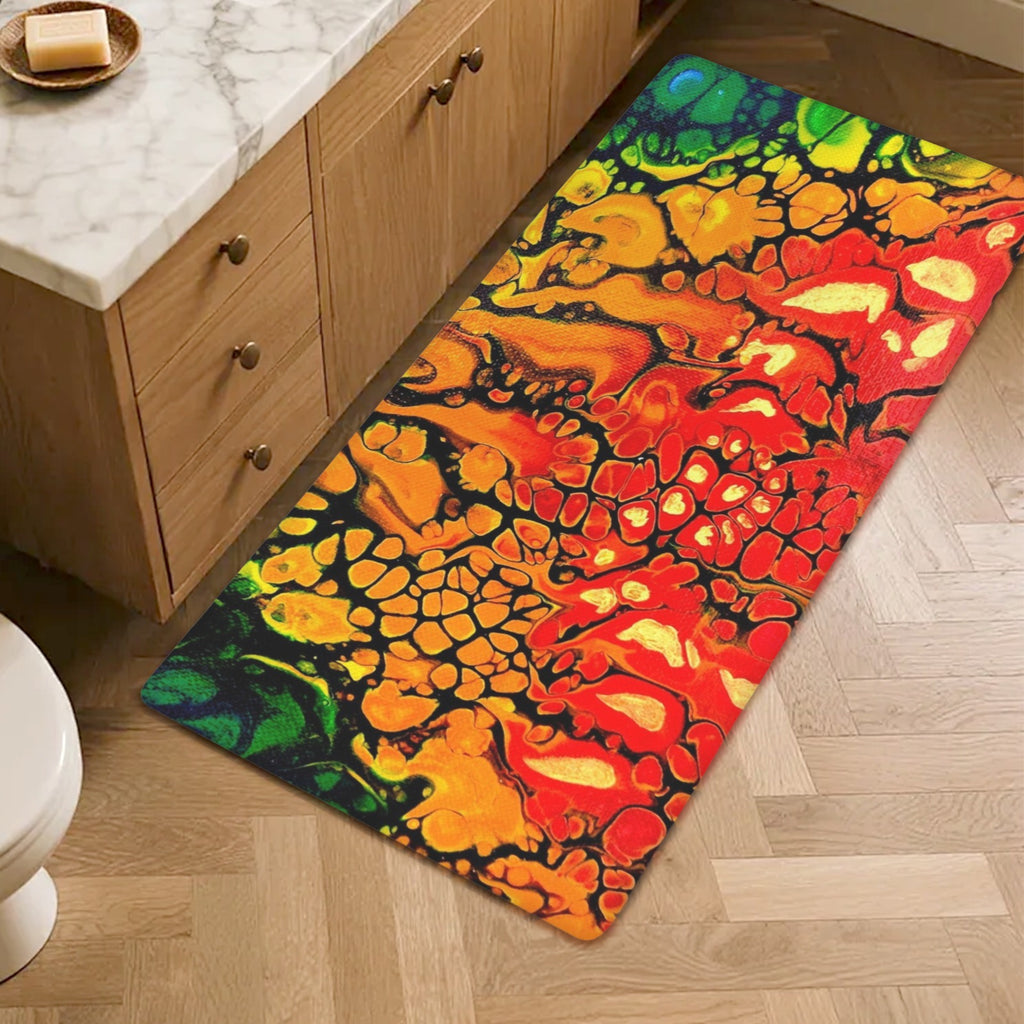 Fire PVC Anti-Fatigue Kitchen Mat 48x24inch