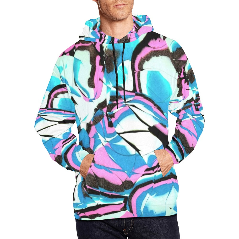 Glow Party - Men's All Over Print Hoodie (USA Size)