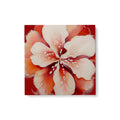 Tropical Red Floral - Push Pin Canvas Map