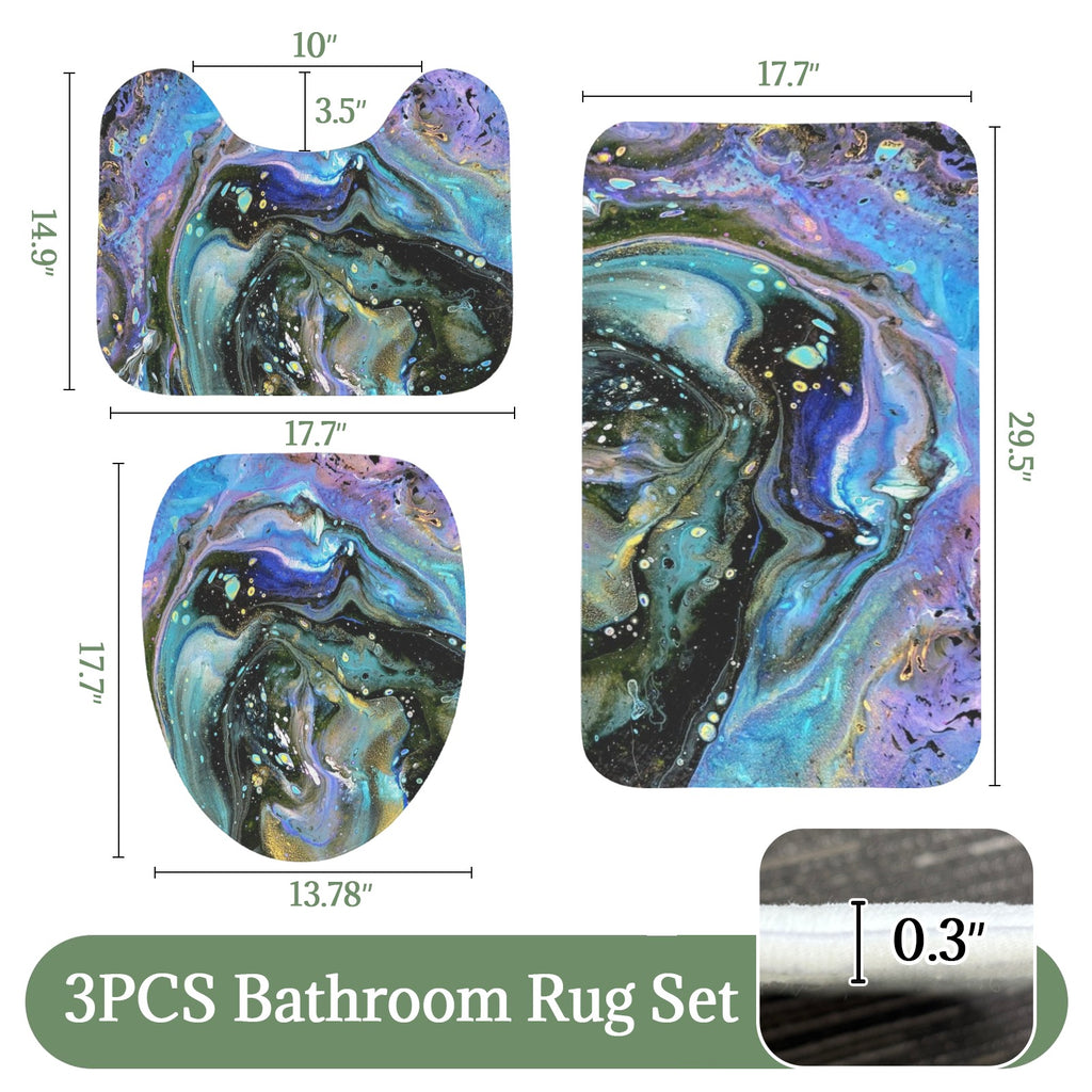 The Face 3-Piece Bathroom Rug Set