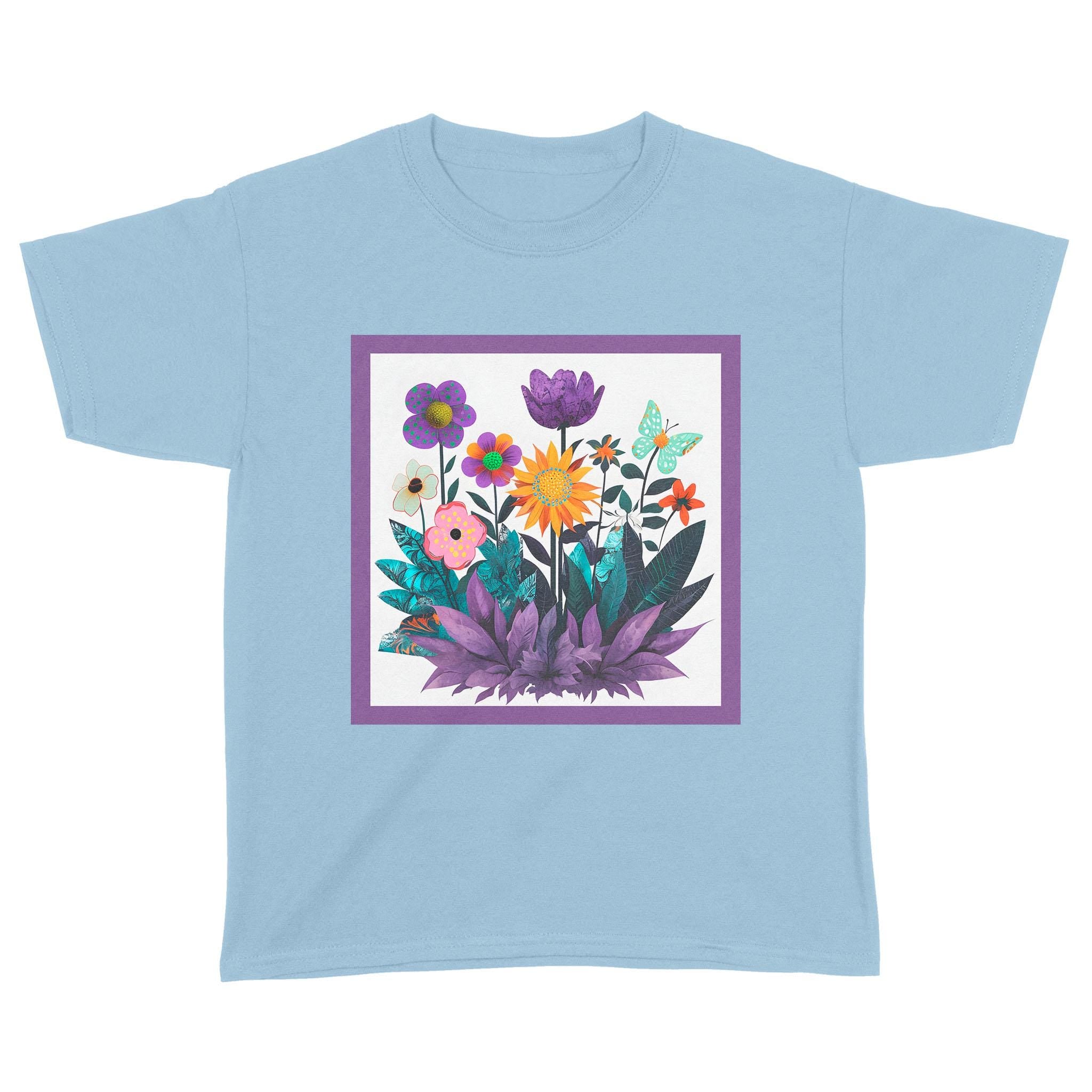 Abstract Purple Garden - Standard Youth T-Shirt