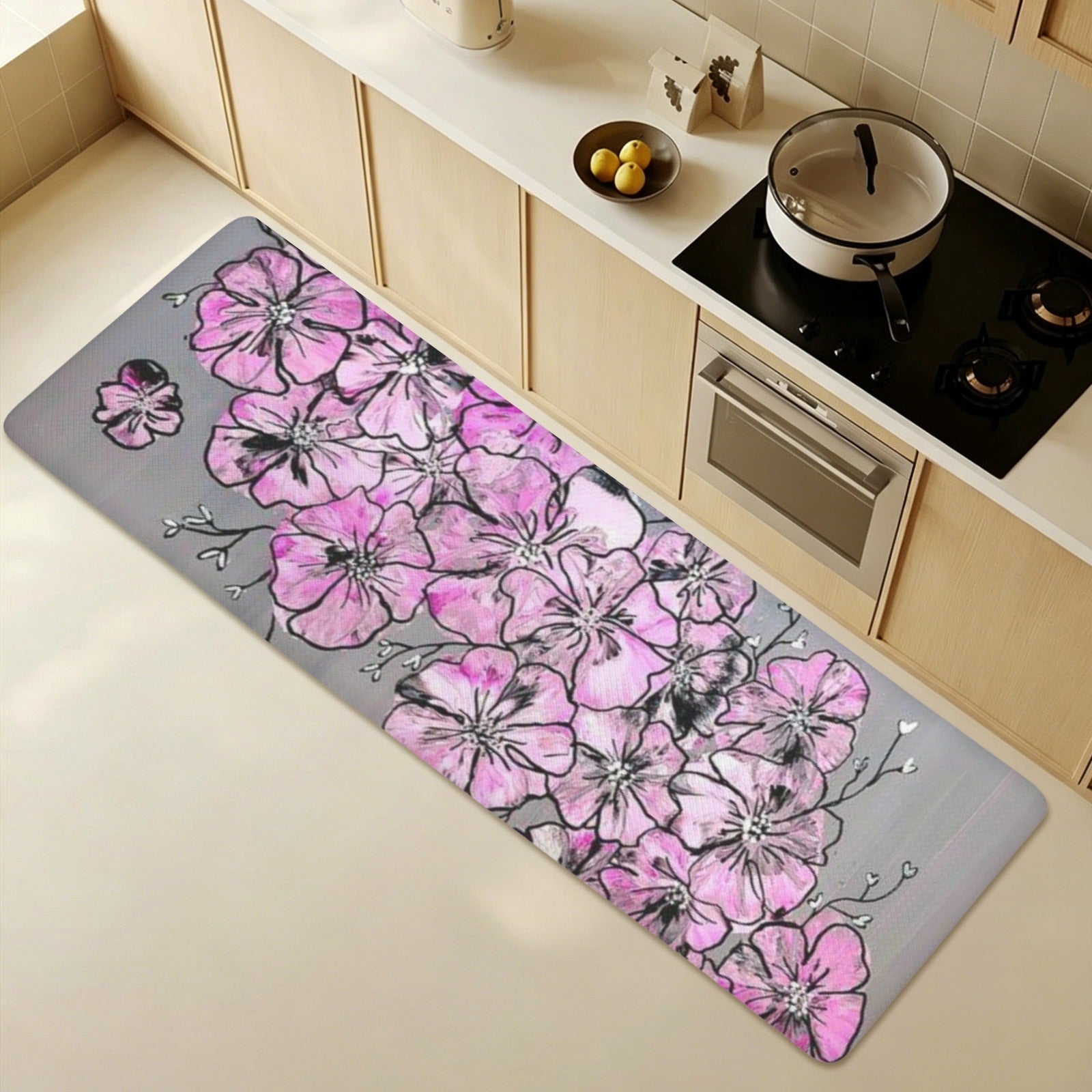 Garden of Hope PVC Anti-Fatigue Kitchen Mat 71x24inch