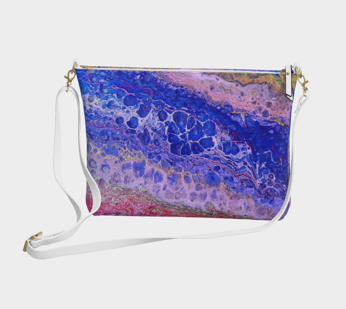 Tie Dye Delight- Vegan Leather Crossbody Purse