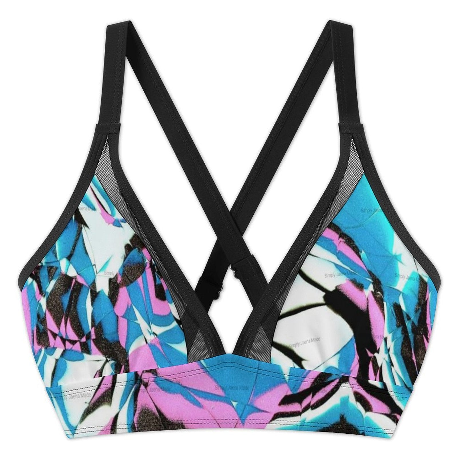 Glow Party - Design Women's Mesh Drawstring Skirt and Swimsuit Set