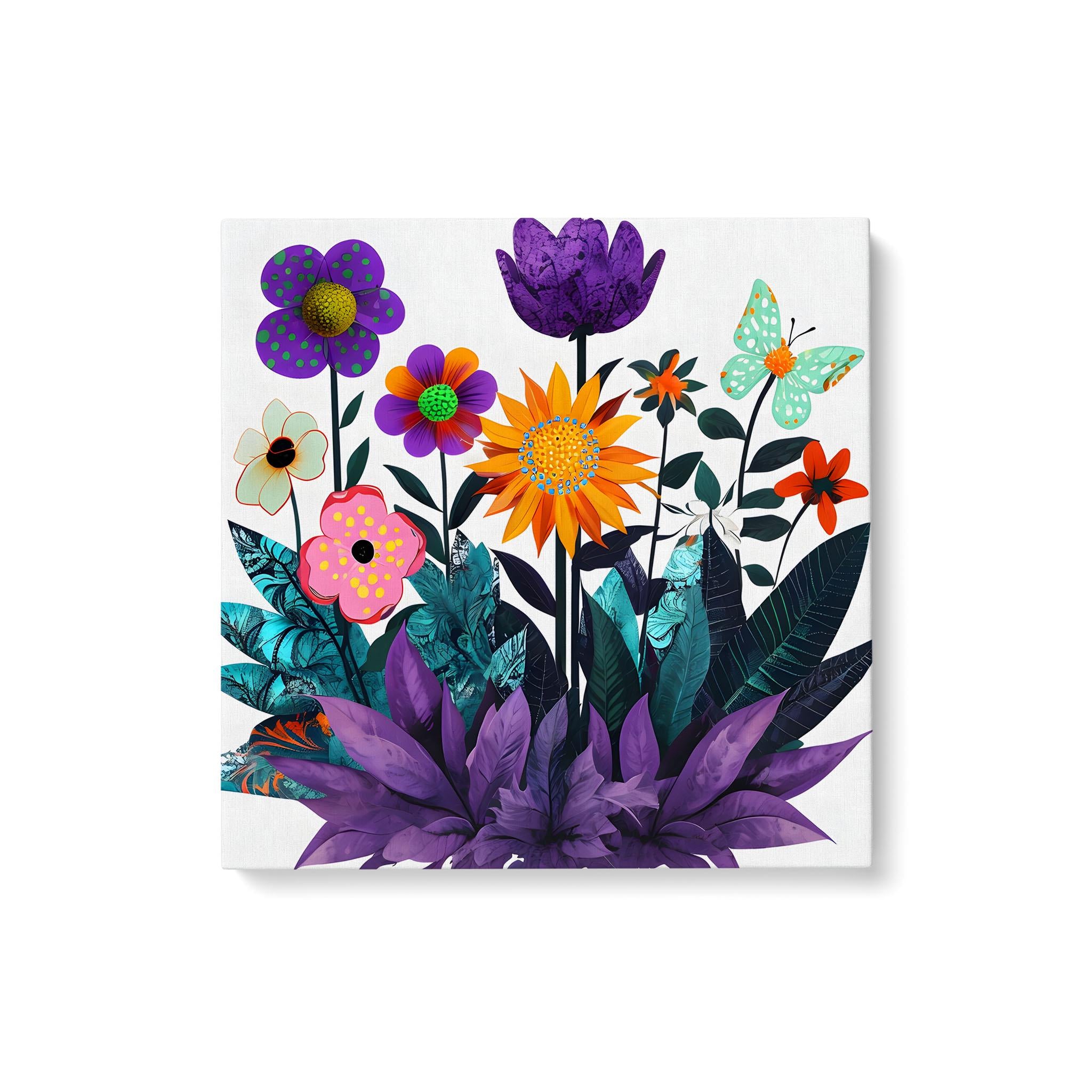 Abstract Purple Garden - Standard Matte Canvas (1.25")