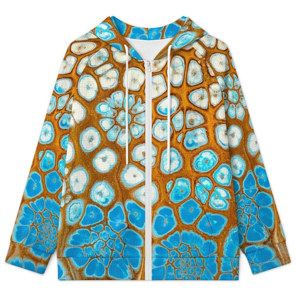 Maui Vibes - Women's Full-zip Hoodie with Drawstring