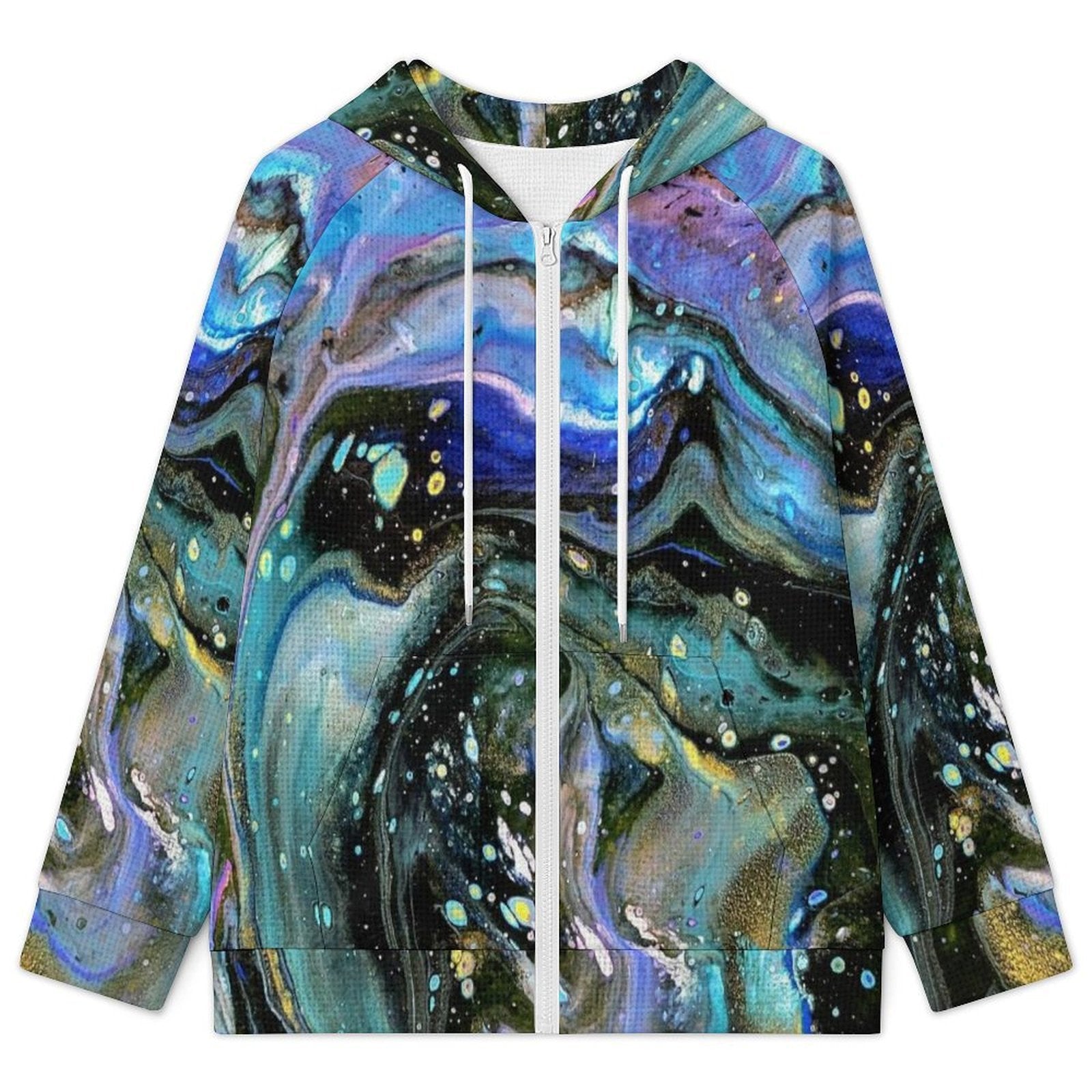The Face - Women's Full-zip Hoodie with Drawstring