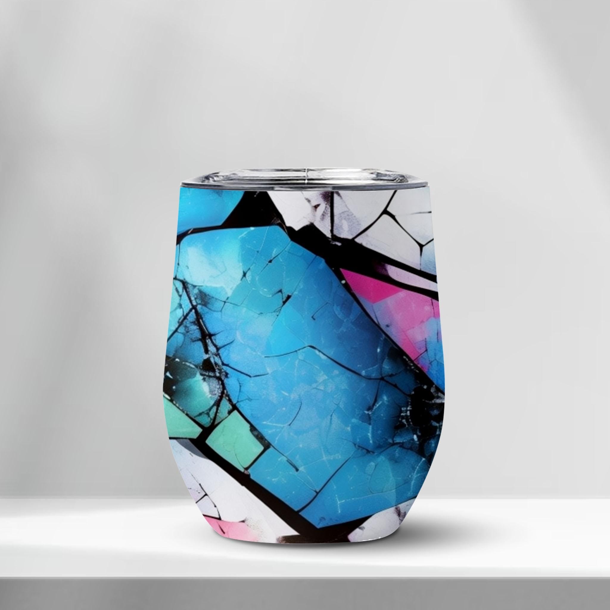Mystical Mosaic - Edge-to-Edge Wine Tumbler