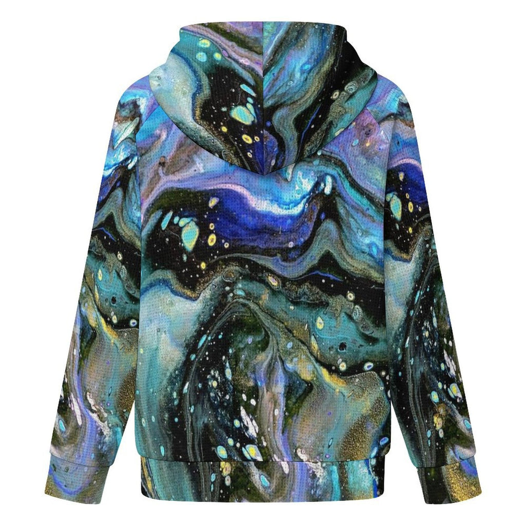The Face - Women's Full-zip Hoodie with Drawstring