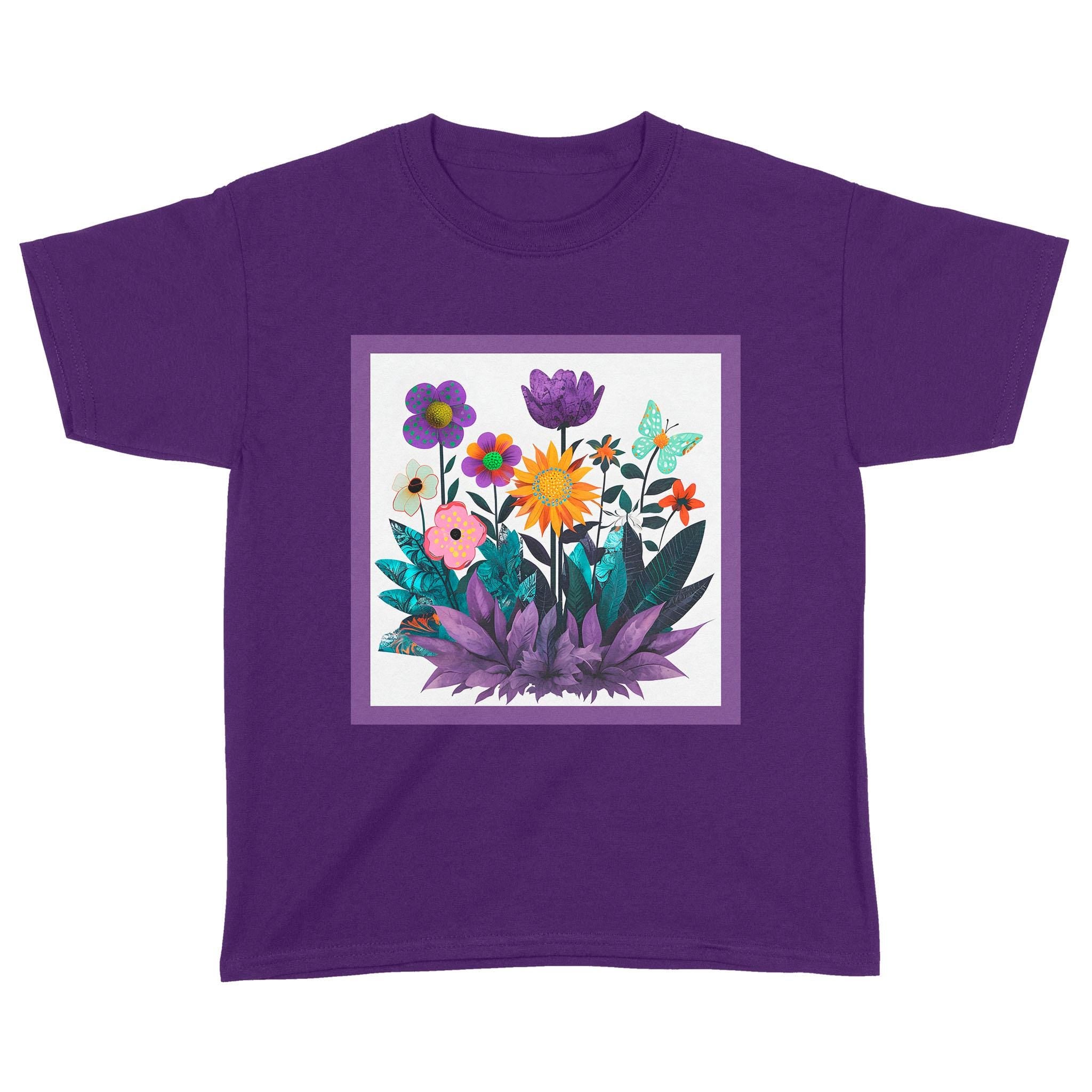 Abstract Purple Garden - Standard Youth T-Shirt
