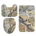 Metallurgy 3-Piece Bathroom Rug Set