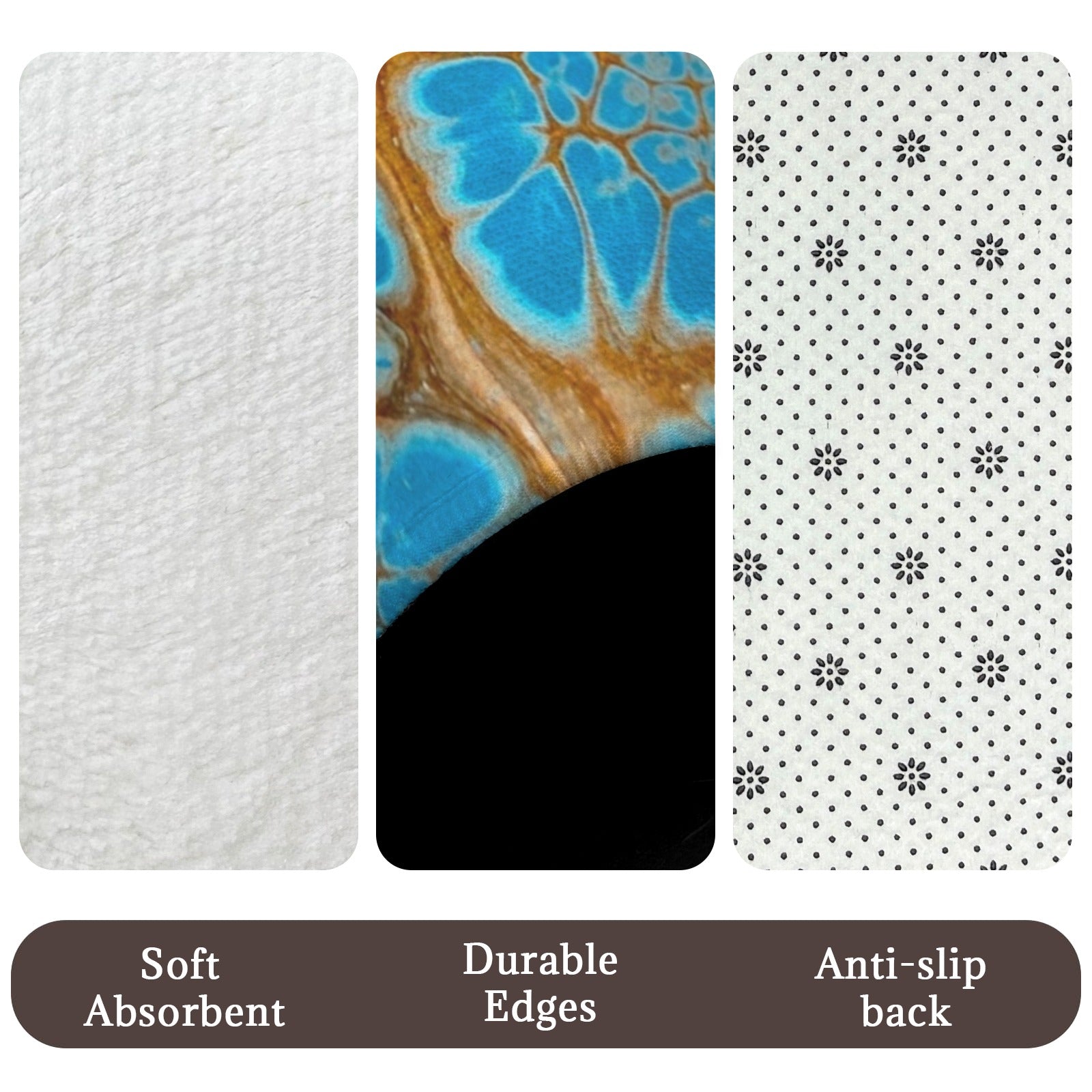 Maui Vibes 3-Piece Bathroom Rug Set