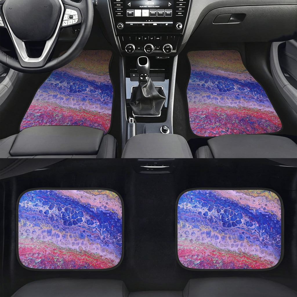 Tie Dye Delight 4-Piece Car Floor Mats