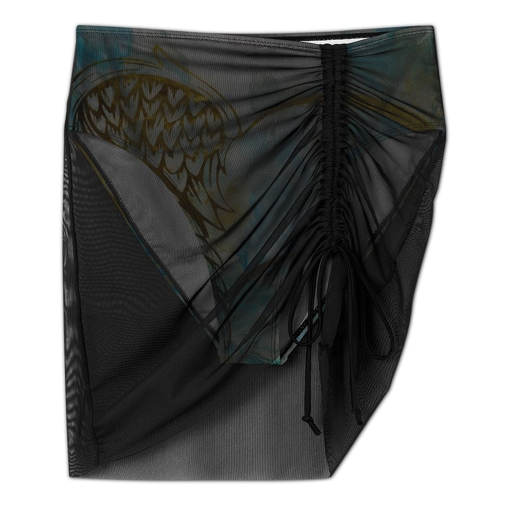 My Guardian - Design Women's Mesh Drawstring Skirt and Swimsuit Set