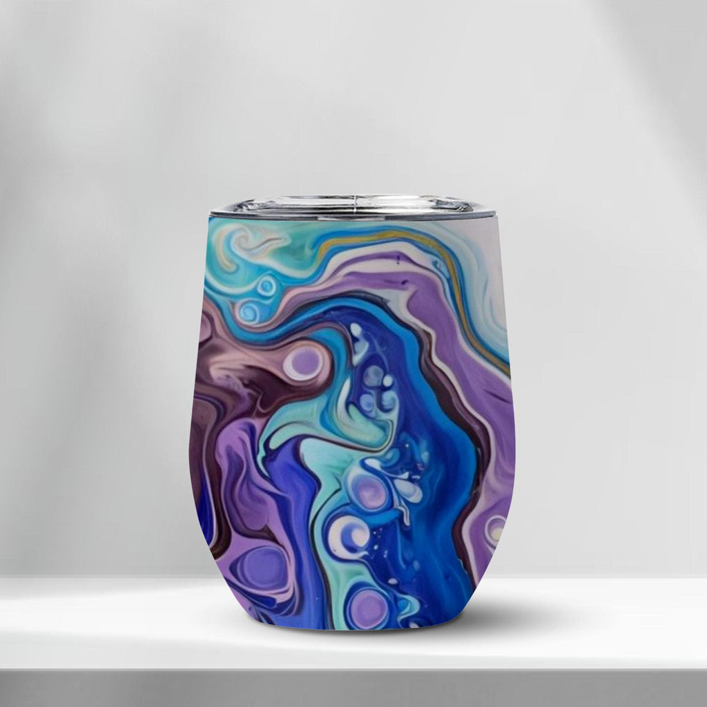 Mandala Sun - Edge-to-Edge Wine Tumbler